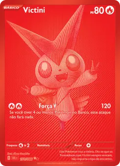 Victini, carta chase da coleção Black Bolt