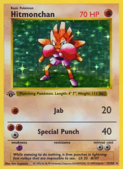 Carta Hitmonchan da coleção Base Set