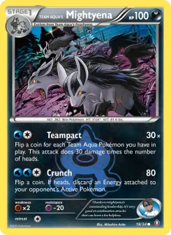 Carta Team Aqua's Mightyena
