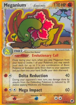 Carta Meganium δ