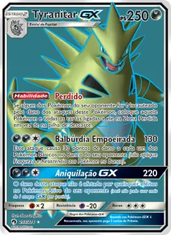 Carta Tyranitar GX