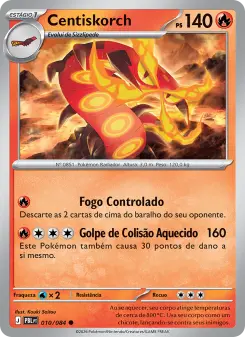 Carta Centiskorch da coleção Pitch Black