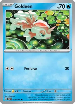 Carta Goldeen da coleção Pitch Black