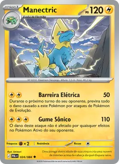 Carta Manectric da coleção Pitch Black