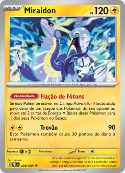 Carta Miraidon da coleção Pitch Black