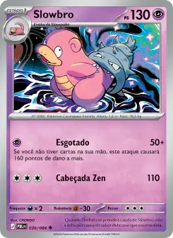 Carta Slowbro da coleção Pitch Black