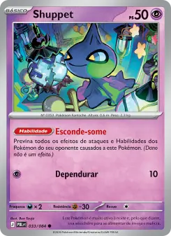 Carta Shuppet da coleção Pitch Black