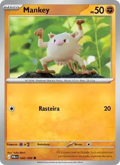 Carta Mankey da coleção Pitch Black
