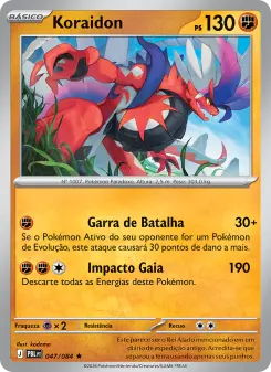 Carta Koraidon da coleção Pitch Black