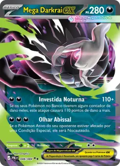 Carta Mega Darkrai ex da coleção Pitch Black