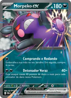 Carta Morpeko ex da coleção Pitch Black