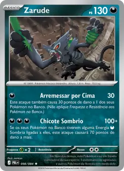 Carta Zarude da coleção Pitch Black