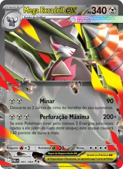 Carta Mega Excadrill ex da coleção Pitch Black