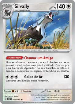 Carta Silvally da coleção Pitch Black