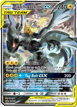 Carta Pikachu & Zekrom GX