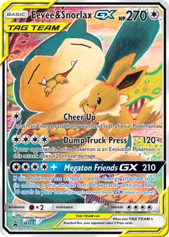 Carta Eevee & Snorlax GX