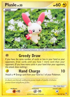 Carta Plusle da coleção Supreme Victors