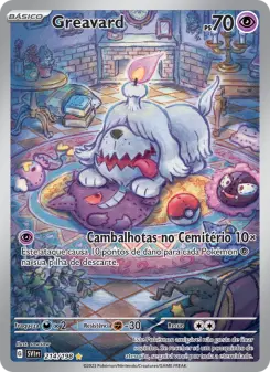 Greavard 214/198, exemplo de carta illustration rare de Pokémon