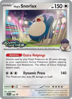 Hop's Snorlax SVP 184/225