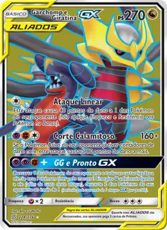 Carta Garchomp & Giratina GX